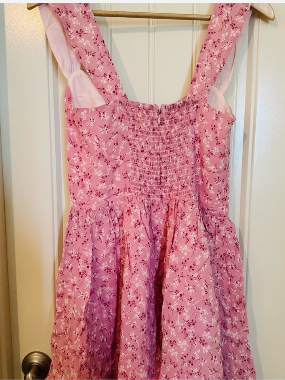 Reformation Pink Floral Mini Dress